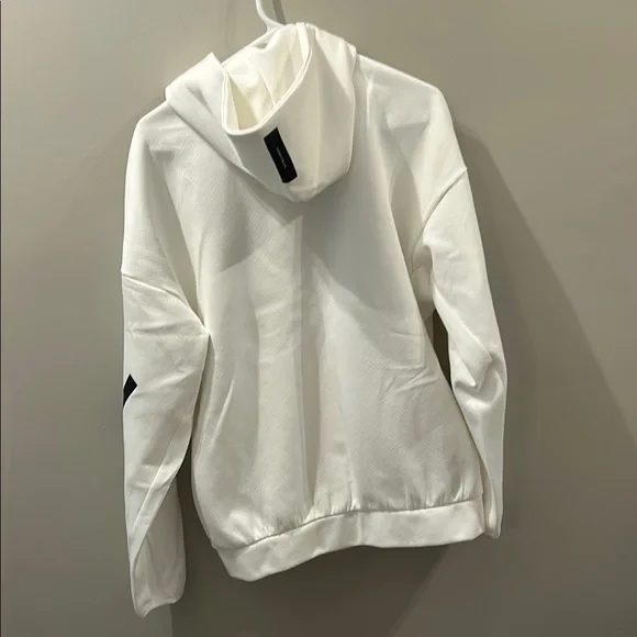 White Georgia Tech Adidas Jacket with Black Accents - Picture 3 of 3